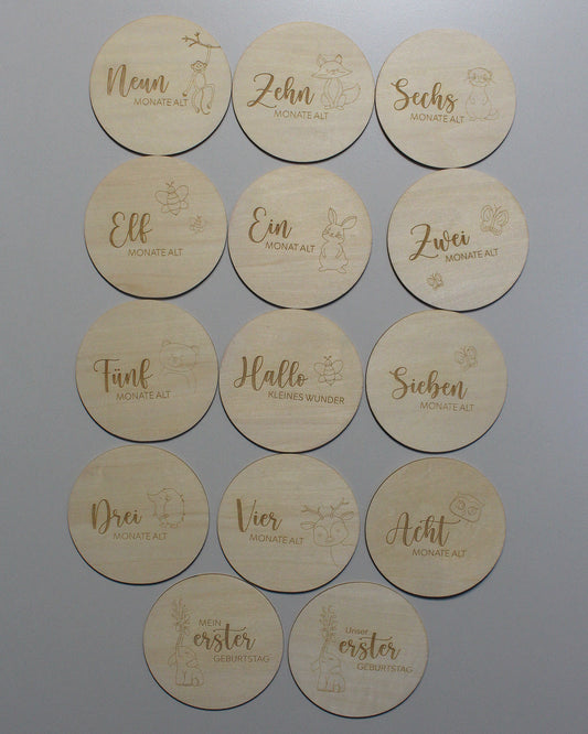 Meilensteinkarten, Fotoaccessoire