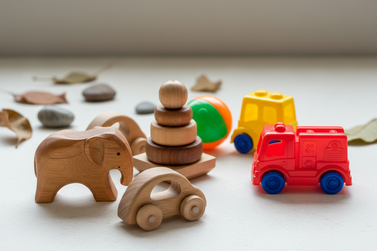 Holzspielzeug vs. Plastikspielzeug