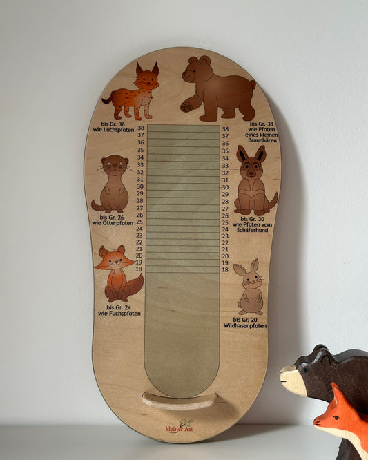 handgefertigtes Kindermöbel | Fußmessplatte