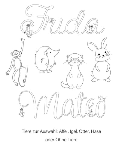 personalisiertes Namensschild