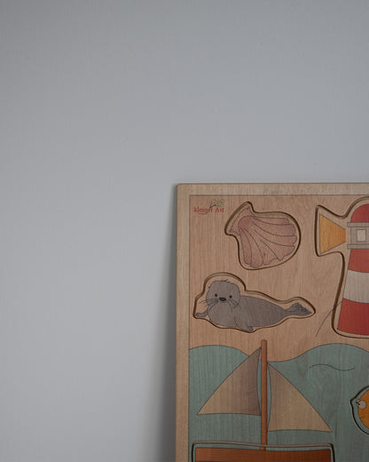 Handgefertigtes Kinderspielzeug | Steckpuzzle